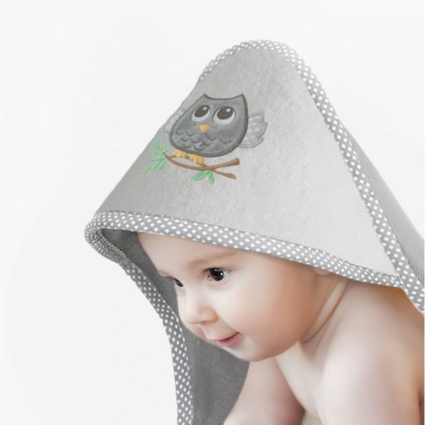 Håndkle med hette - Ugle