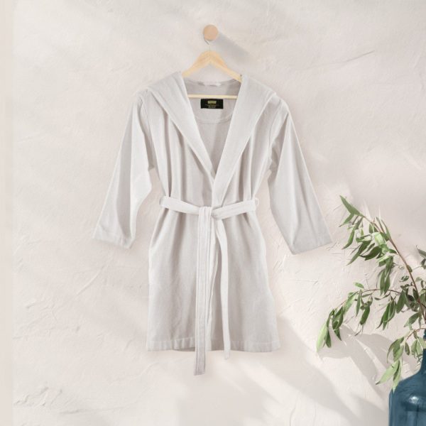 Badekåpe med Hette Mona Ecru - Dame