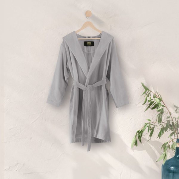 Badekåpe med Hette Mona Grå - Dame