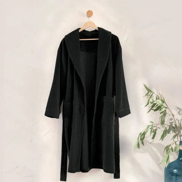 Badekåpe Lorenzo Svart - Herre