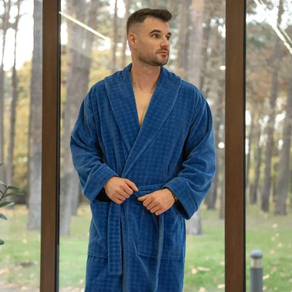 Badekåpe Lorenzo Blå - Herre