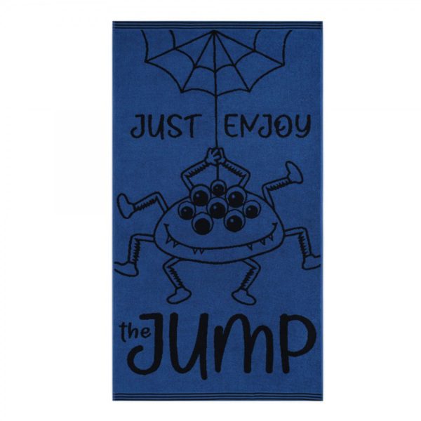 Barnehåndkle med Edderkopp - Blå