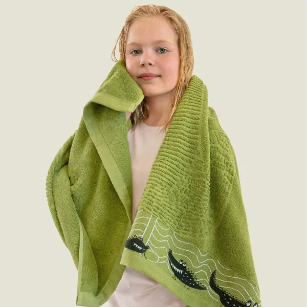 Aluma krokodille - Grønn