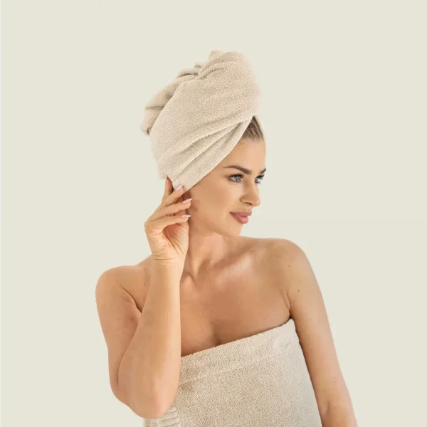 Turban for Sauna - Beige