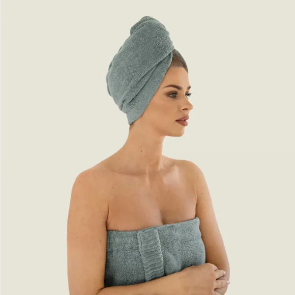 Turban for Sauna - Grå